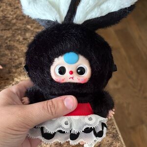 Cute Black and White Plush Doll